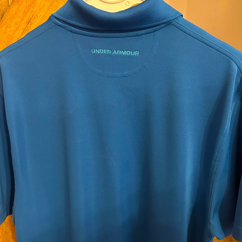 Blue Under Armor Golf Polo